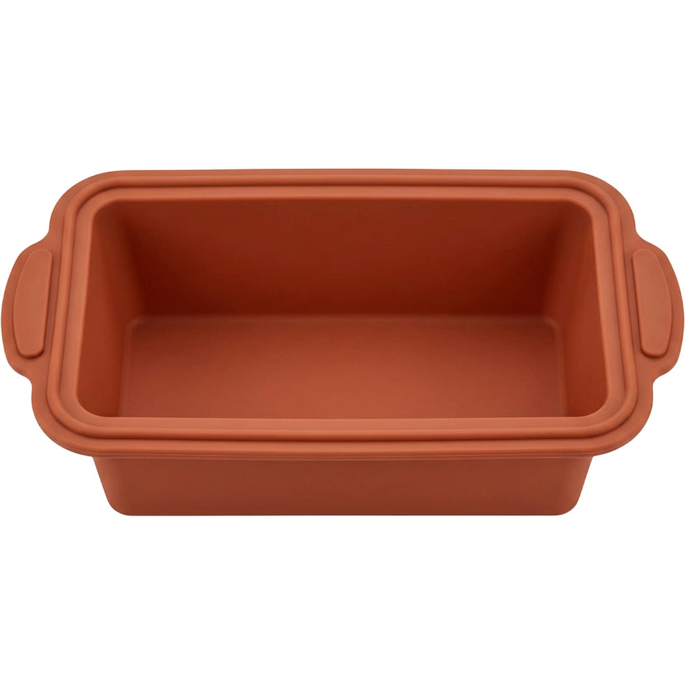 Zjwkn Reinforced Silicone Loaf Pan 9 x 5 Inch Terracotta - Product view