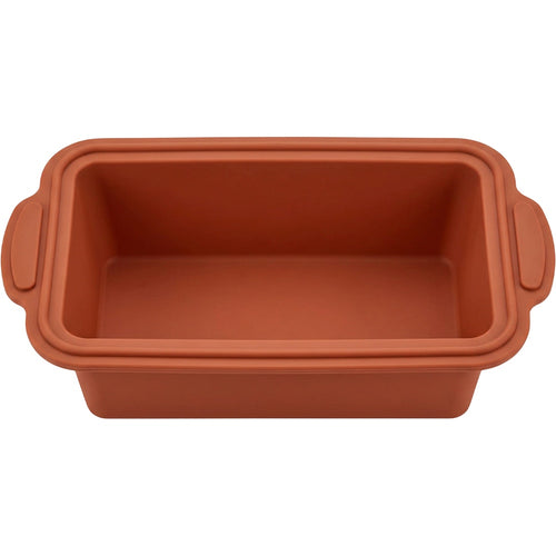 Zjwkn Reinforced Silicone Loaf Pan 9 x 5 Inch Terracotta - Product view