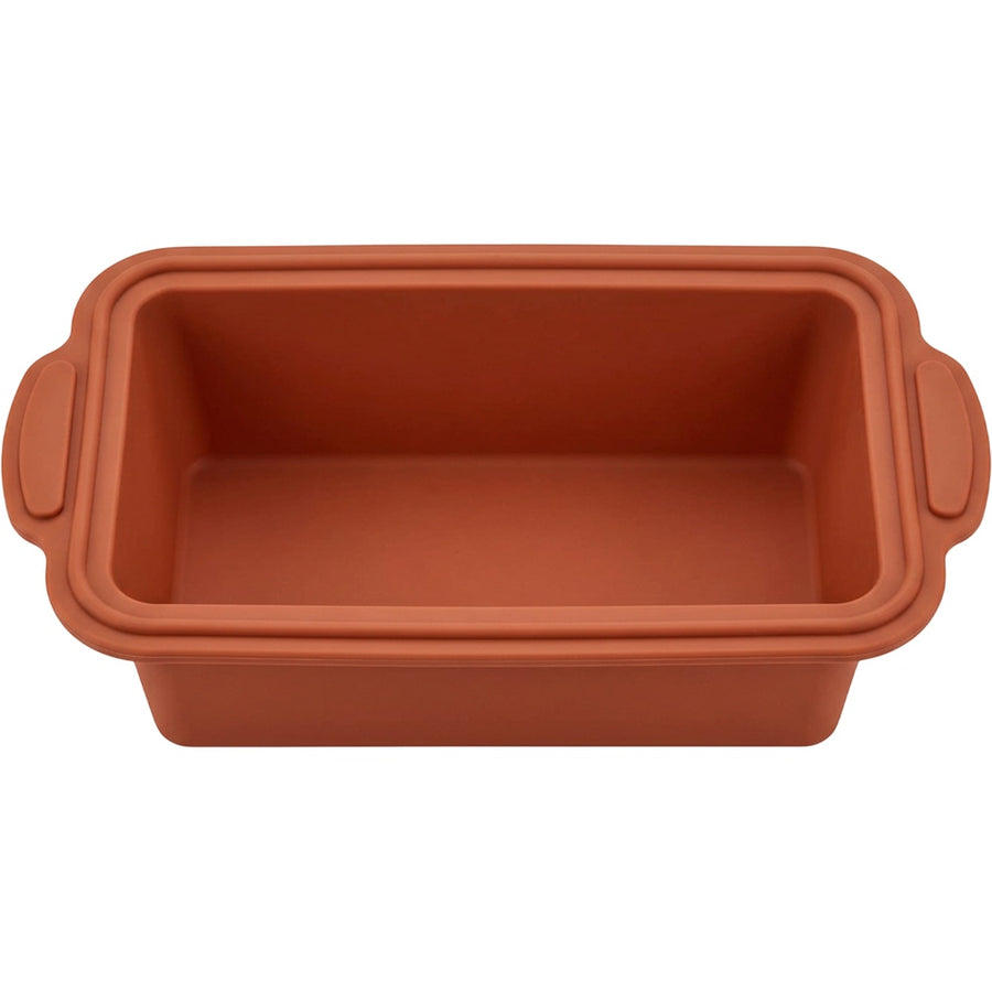 Zjwkn Reinforced Silicone Loaf Pan 9 x 5 Inch Terracotta