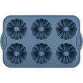 Zjwkn Six-Cavity Fluted Ring Silicone Mold Slate Blue - Product view