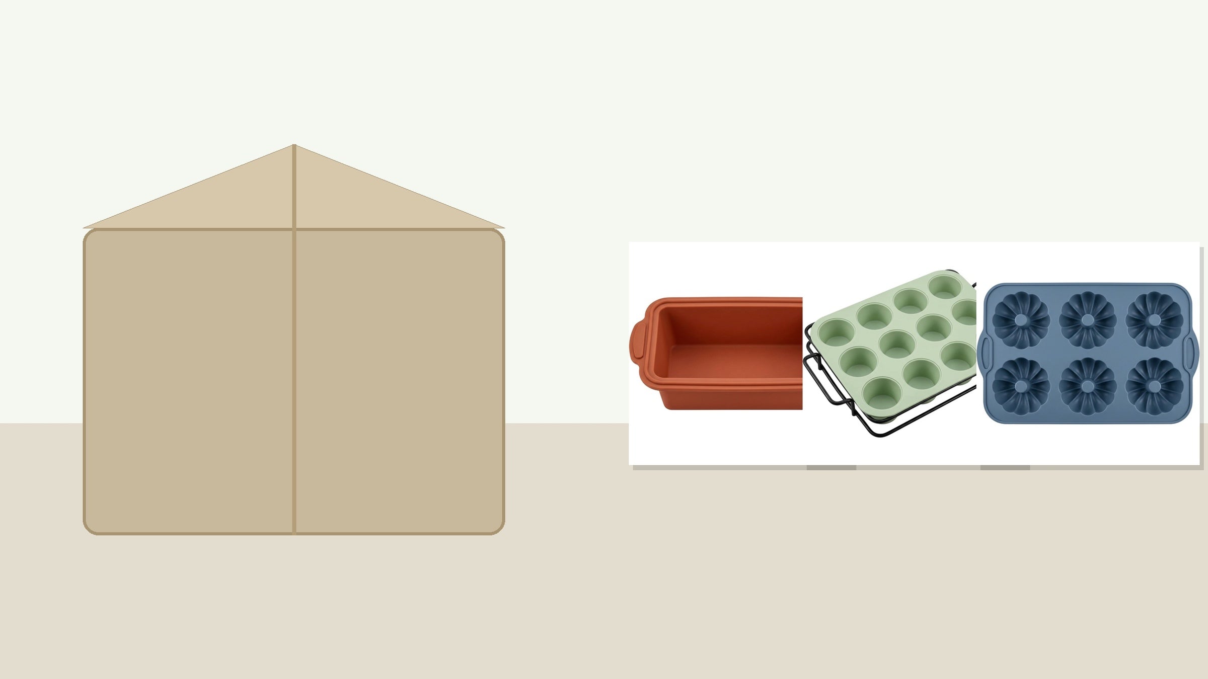 Zjwkn Silicone Baking Molds and Reusable Bakeware